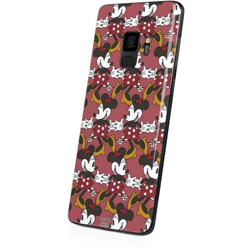 Disney Minnie Mouse Dancing Pattern Galaxy S9 Skin